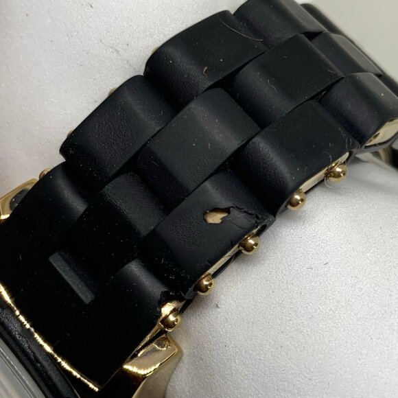 Marc by Marc Jacob’s women gold black tone watch 35mm round case running - Picture 8 of 10